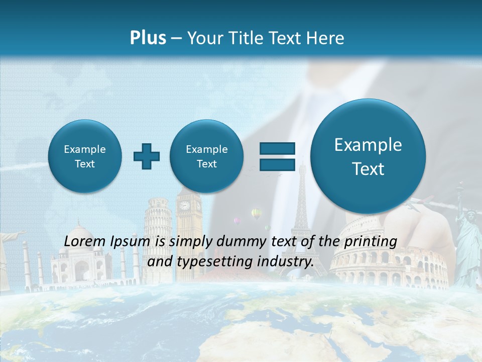 Globe Spring People PowerPoint Template