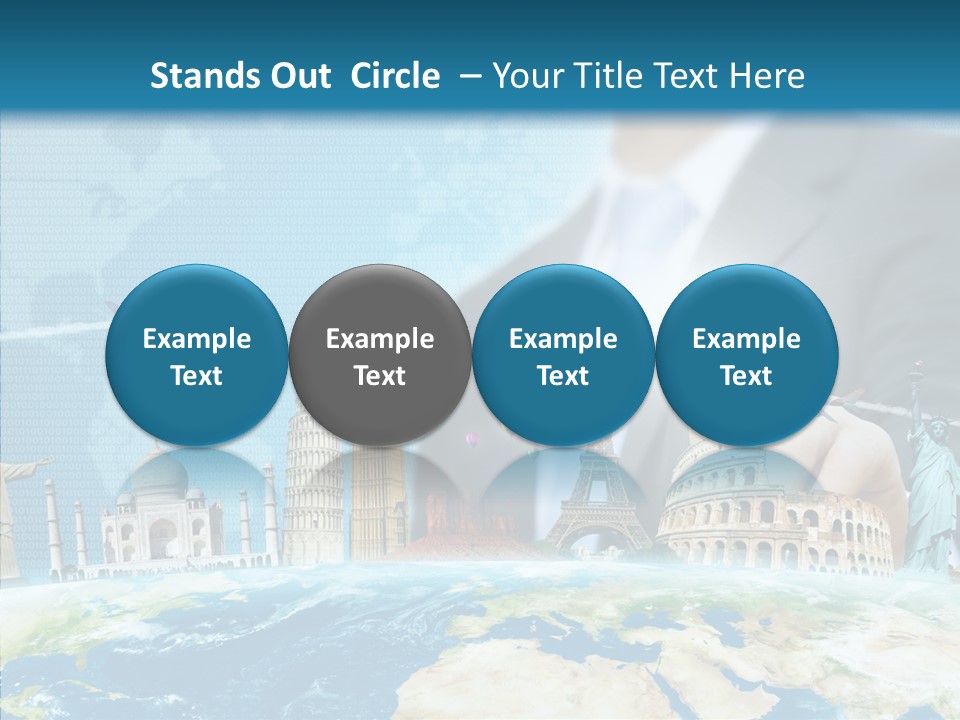 Globe Spring People PowerPoint Template