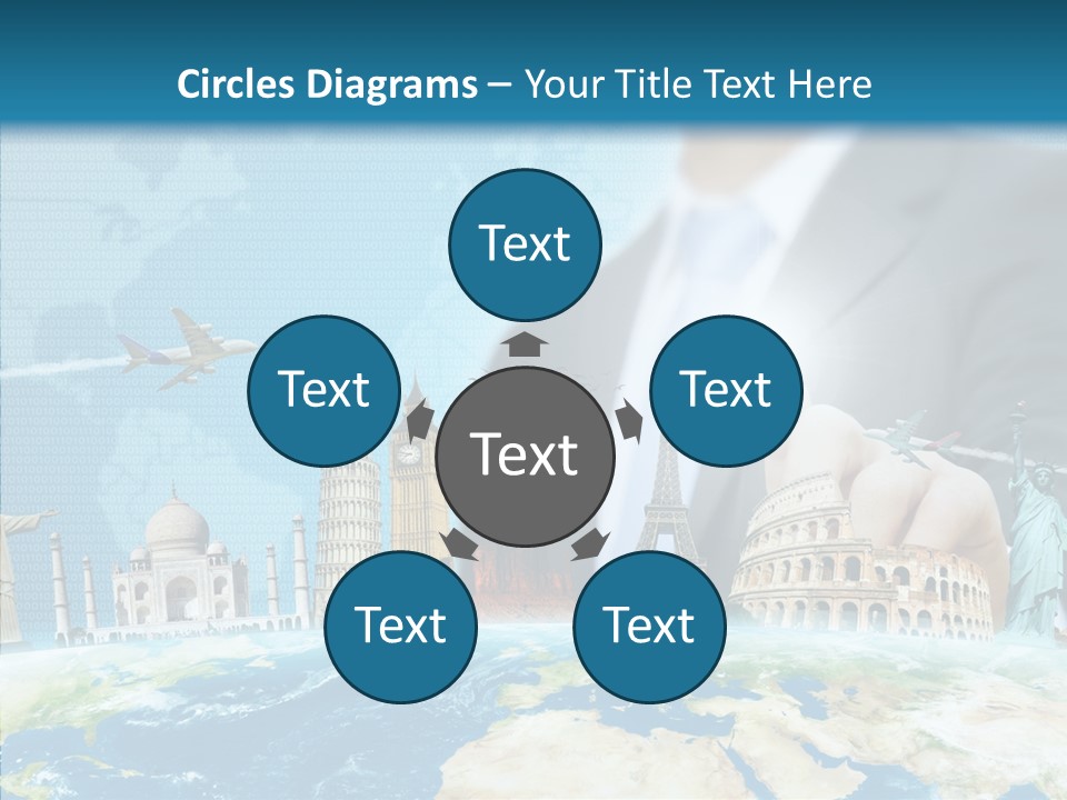 Globe Spring People PowerPoint Template