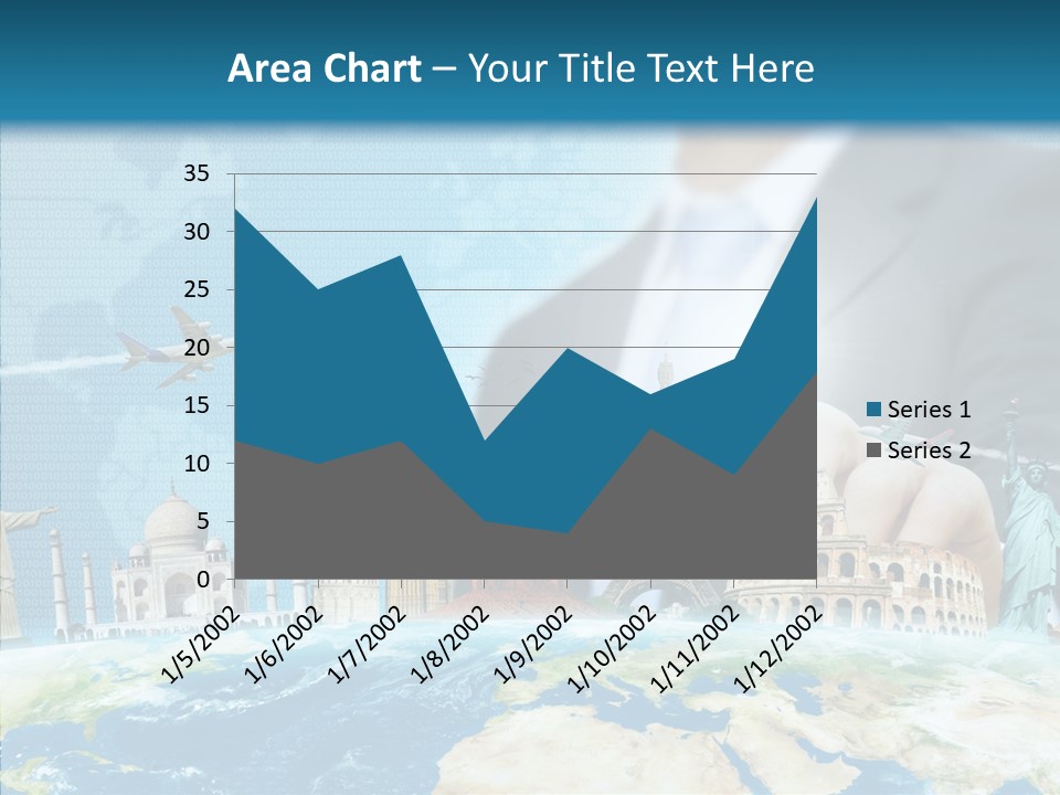 Globe Spring People PowerPoint Template