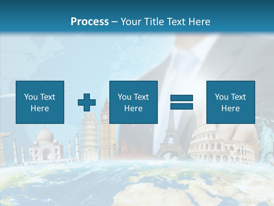Globe Spring People PowerPoint Template