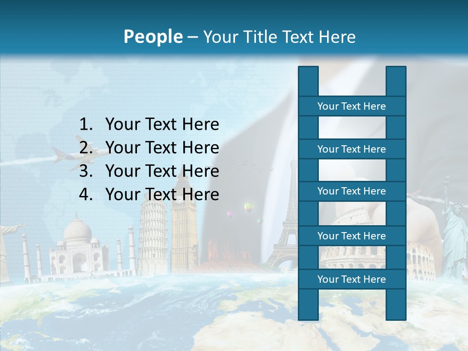 Globe Spring People PowerPoint Template