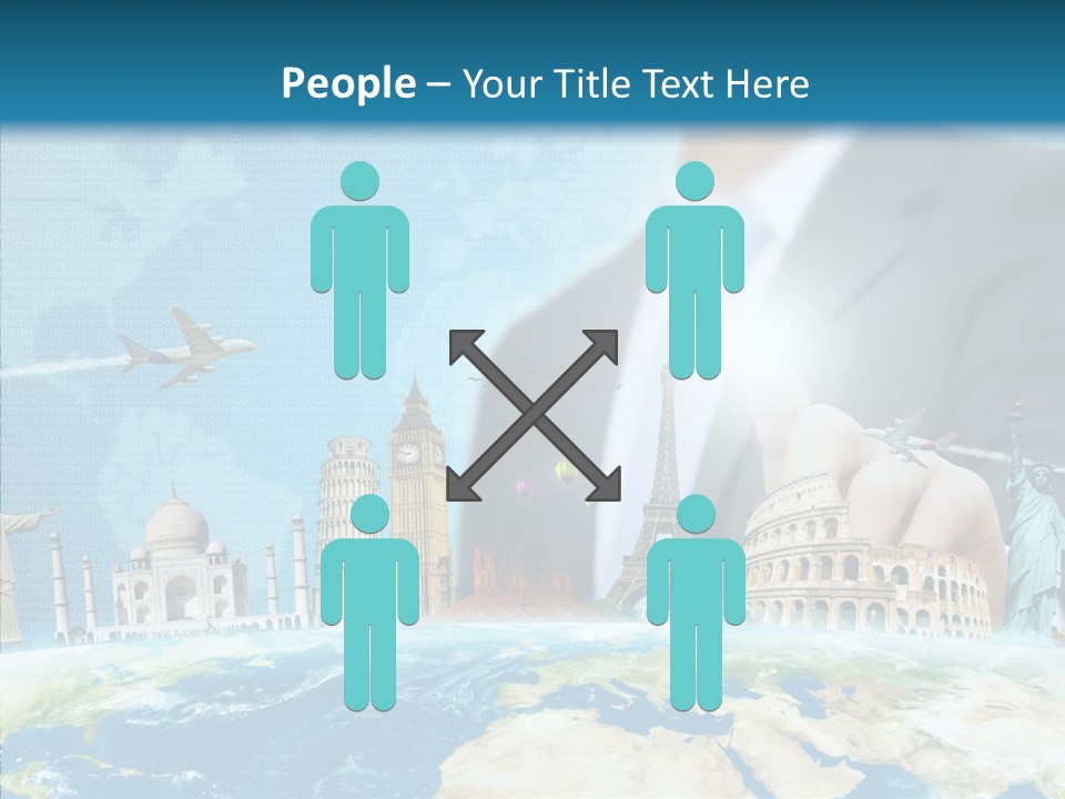 Globe Spring People PowerPoint Template