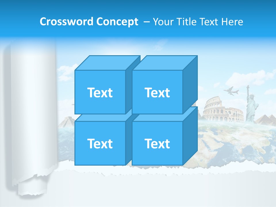 Torn Planet Africa PowerPoint Template