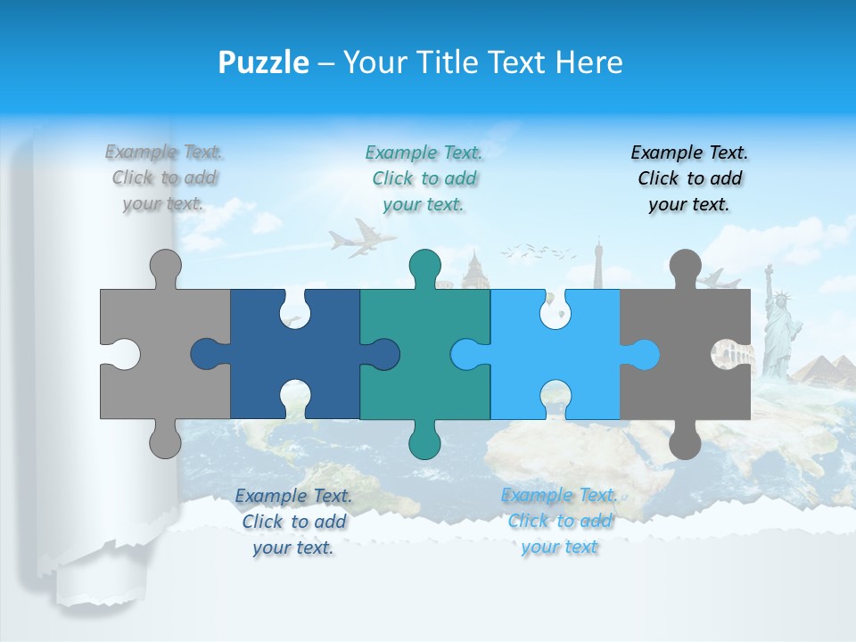 Torn Planet Africa PowerPoint Template