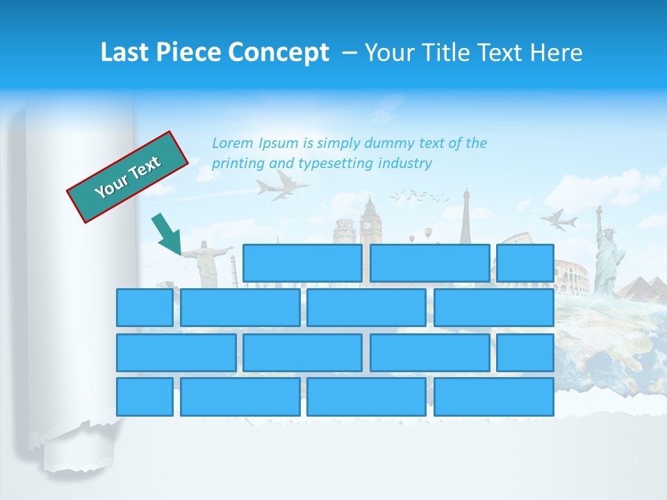 Torn Planet Africa PowerPoint Template