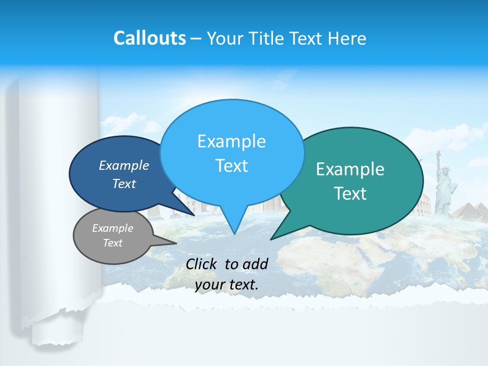 Torn Planet Africa PowerPoint Template