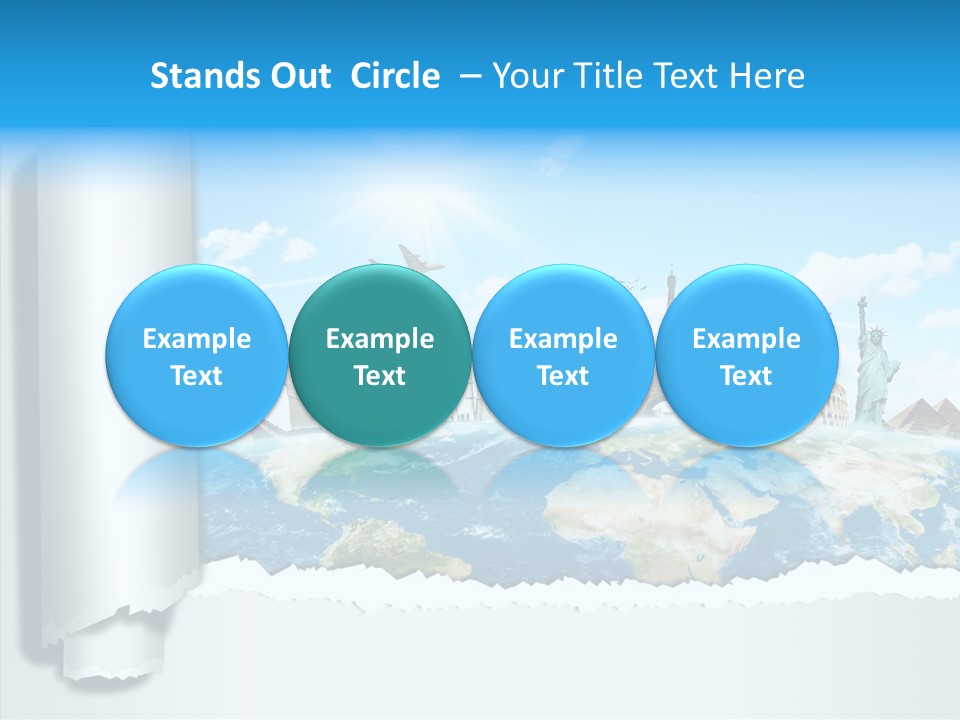 Torn Planet Africa PowerPoint Template