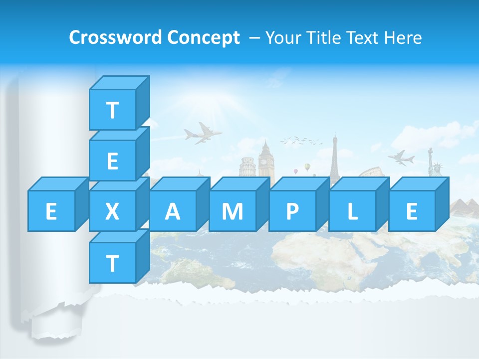Torn Planet Africa PowerPoint Template