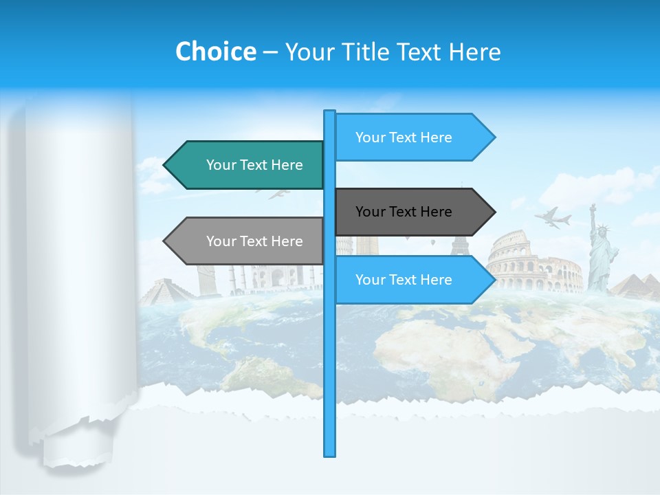 Torn Planet Africa PowerPoint Template
