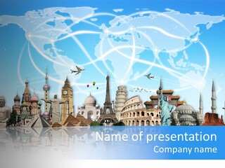 Planet Flight Journey PowerPoint Template