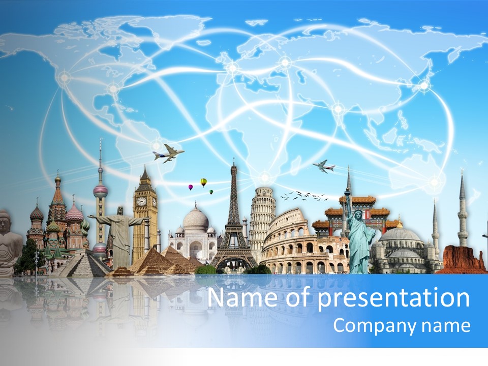 Planet Flight Journey PowerPoint Template