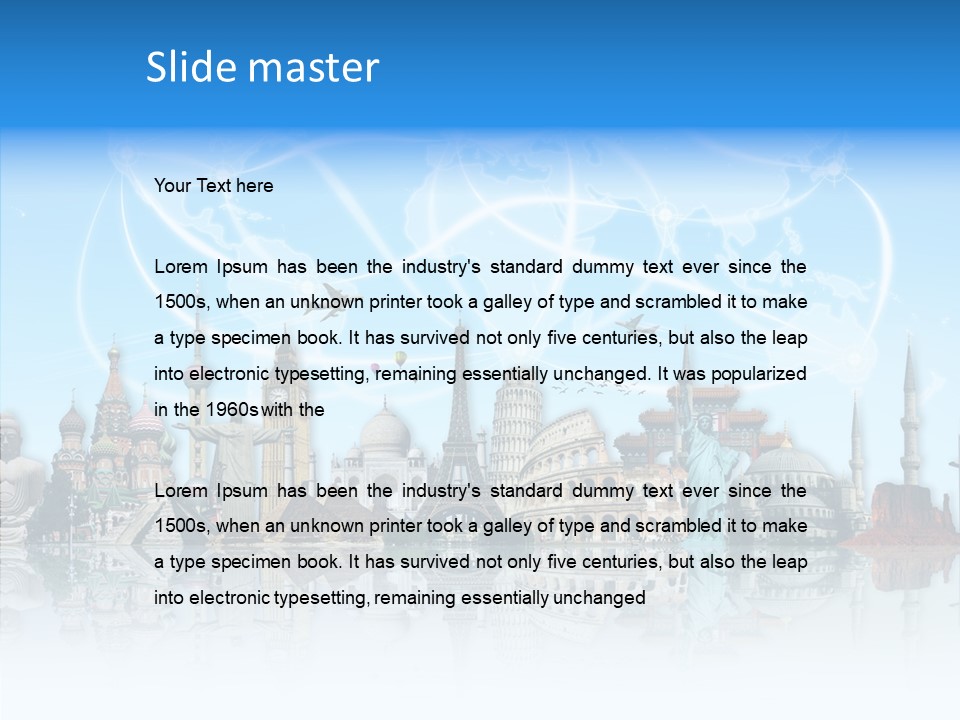 Planet Flight Journey PowerPoint Template