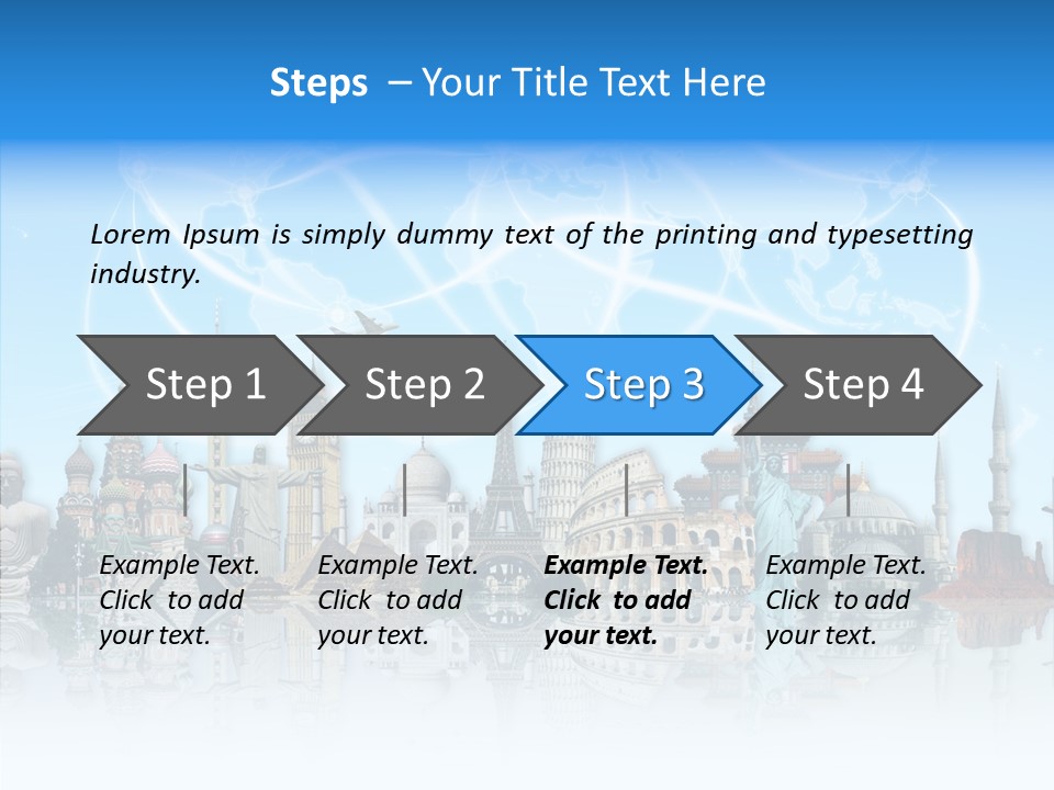 Planet Flight Journey PowerPoint Template