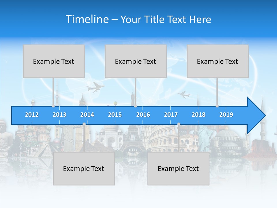 Planet Flight Journey PowerPoint Template