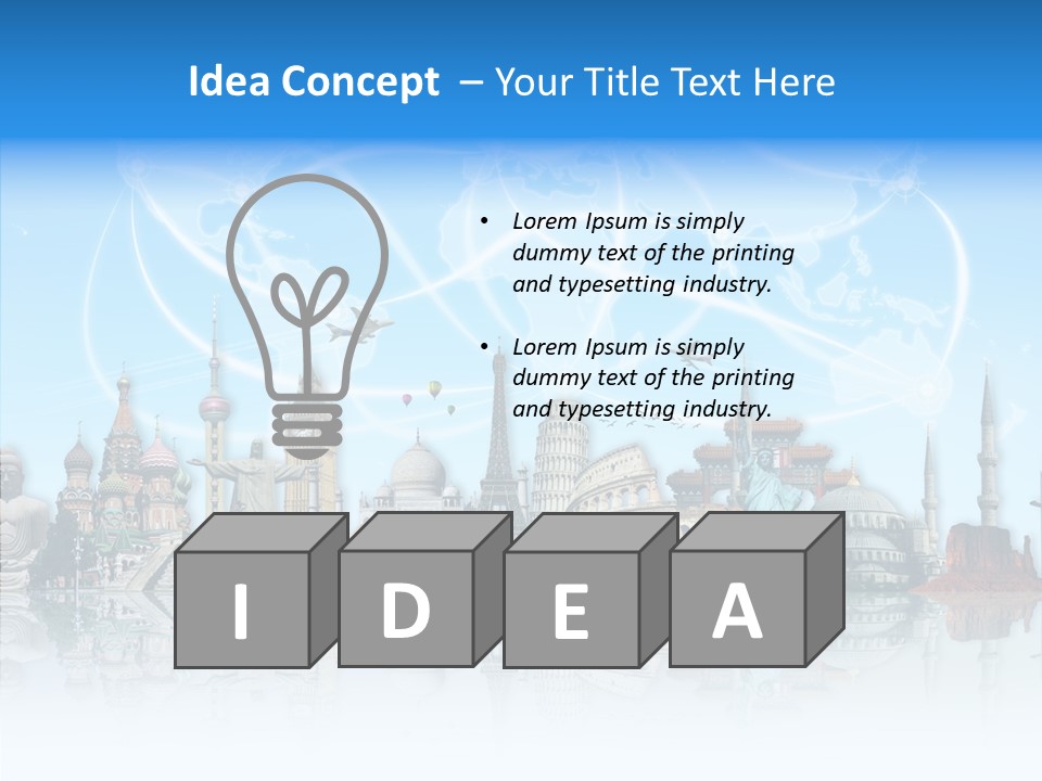Planet Flight Journey PowerPoint Template