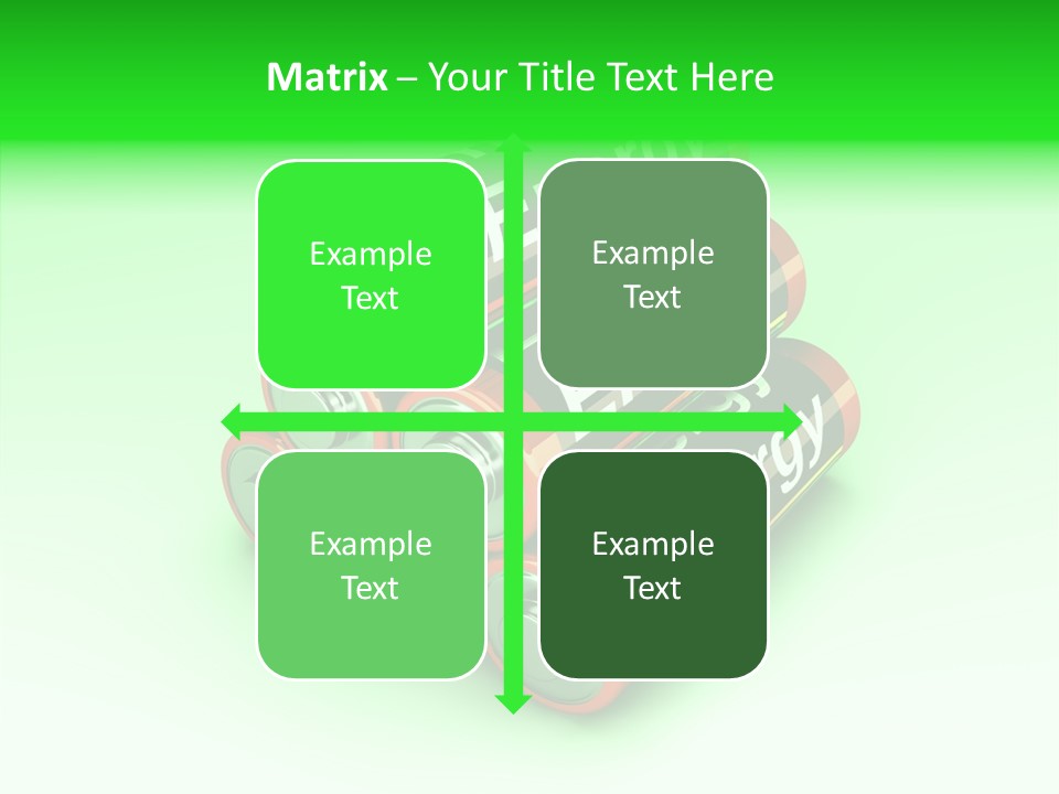 Freigestellt Rechargeable Battery PowerPoint Template