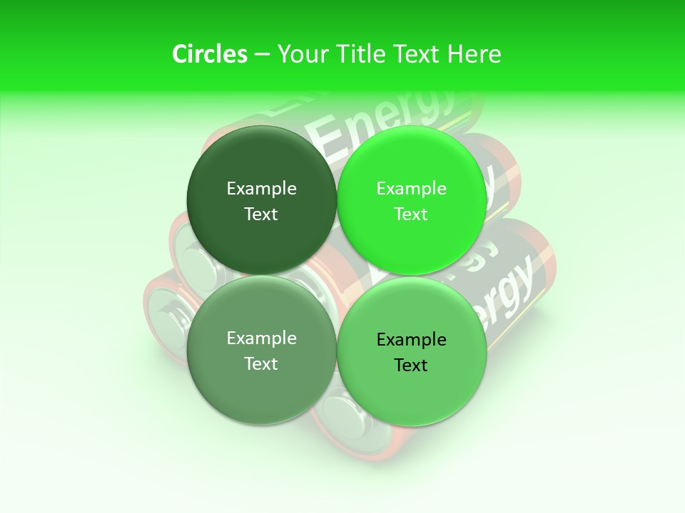 Freigestellt Rechargeable Battery PowerPoint Template