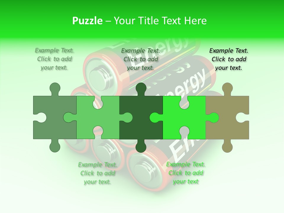Freigestellt Rechargeable Battery PowerPoint Template
