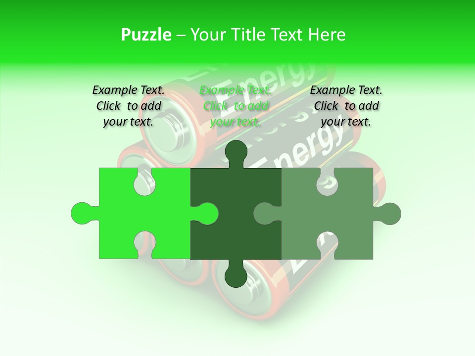 Freigestellt Rechargeable Battery PowerPoint Template