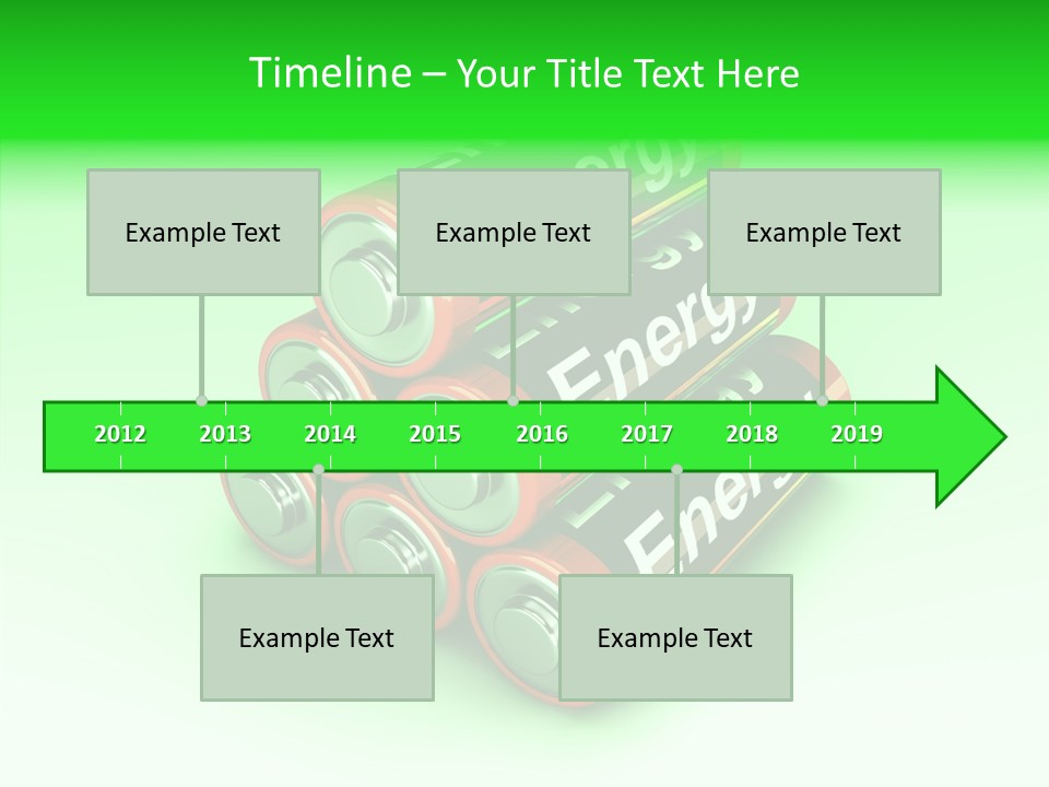 Freigestellt Rechargeable Battery PowerPoint Template