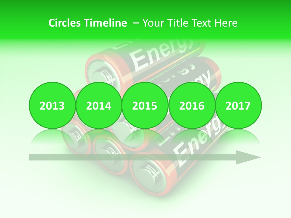 Freigestellt Rechargeable Battery PowerPoint Template