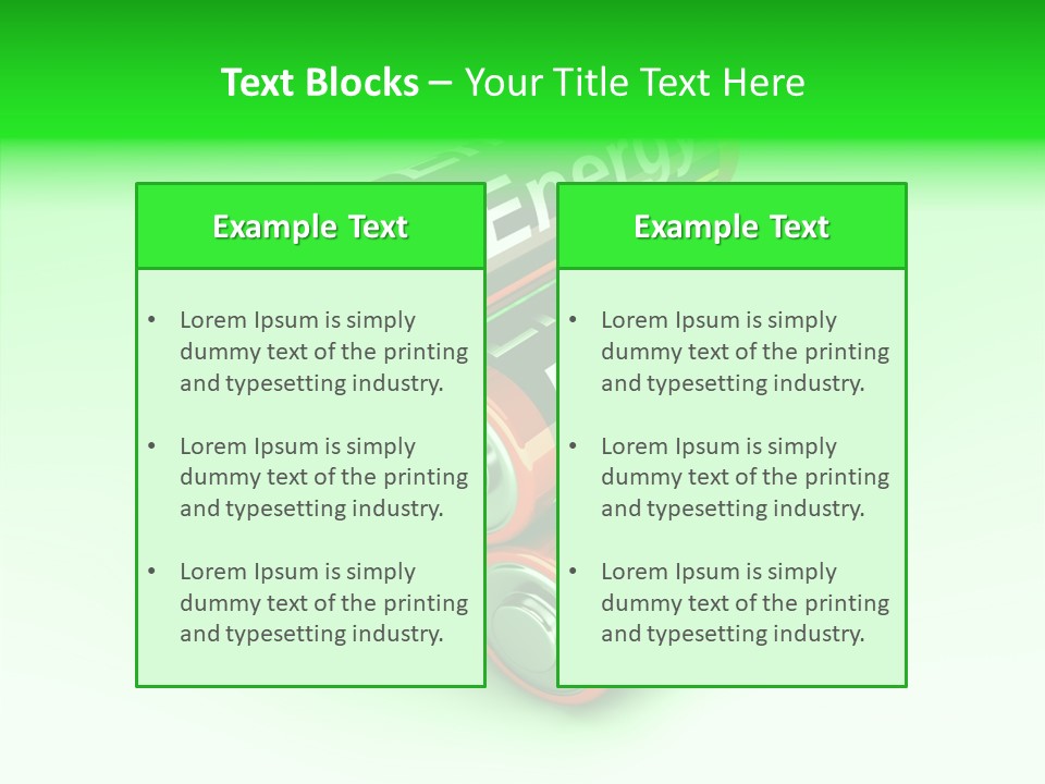 Freigestellt Rechargeable Battery PowerPoint Template