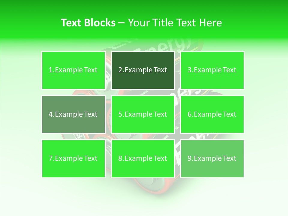 Freigestellt Rechargeable Battery PowerPoint Template