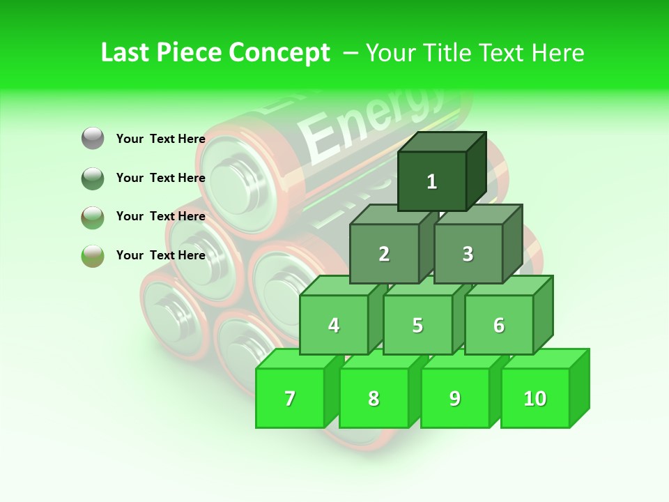 Freigestellt Rechargeable Battery PowerPoint Template