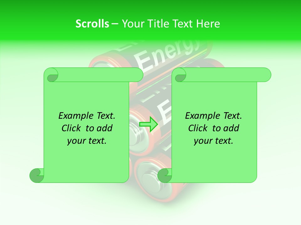 Freigestellt Rechargeable Battery PowerPoint Template