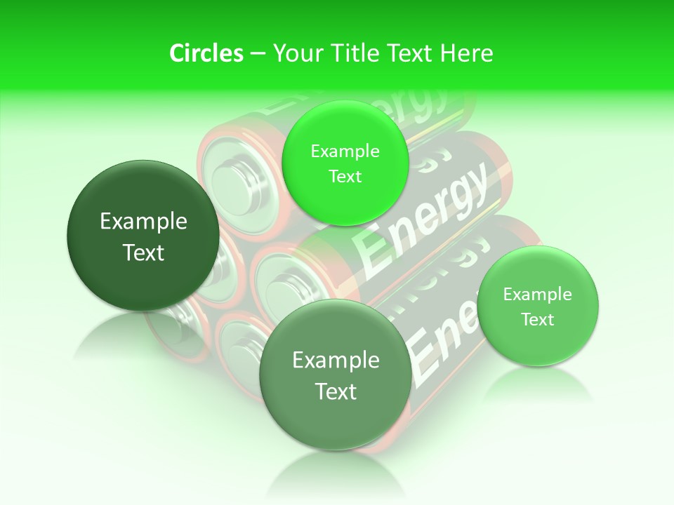 Freigestellt Rechargeable Battery PowerPoint Template