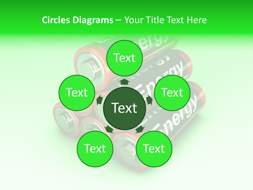 Freigestellt Rechargeable Battery PowerPoint Template