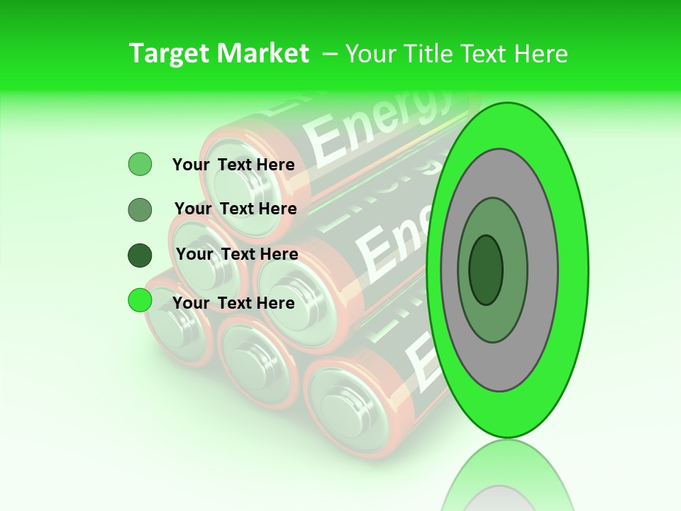 Freigestellt Rechargeable Battery PowerPoint Template