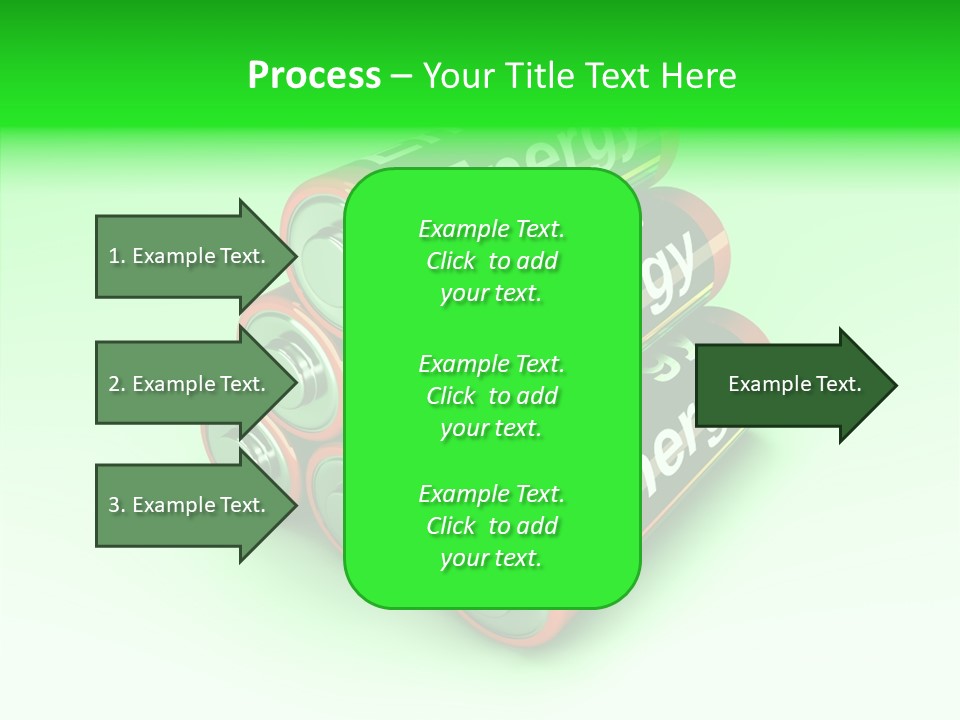 Freigestellt Rechargeable Battery PowerPoint Template