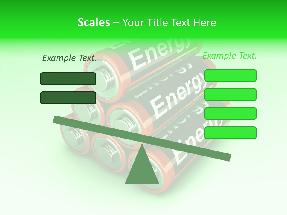 Freigestellt Rechargeable Battery PowerPoint Template