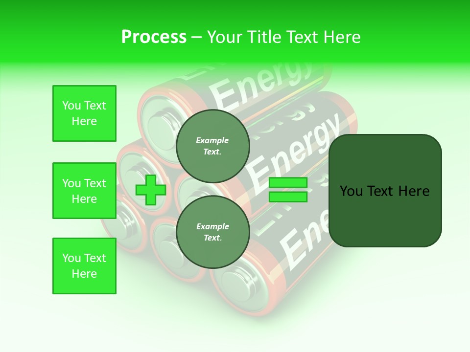 Freigestellt Rechargeable Battery PowerPoint Template
