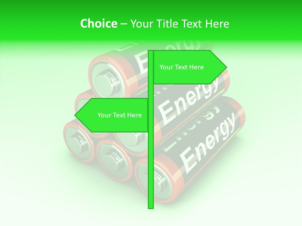 Freigestellt Rechargeable Battery PowerPoint Template