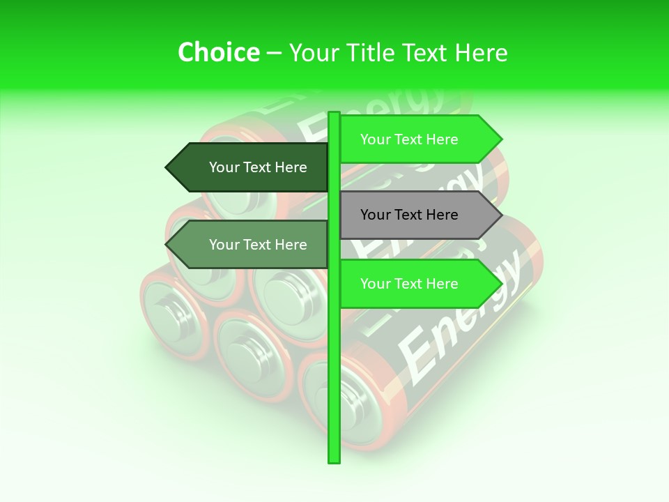 Freigestellt Rechargeable Battery PowerPoint Template