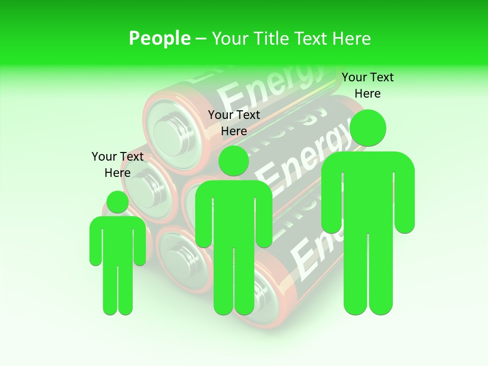 Freigestellt Rechargeable Battery PowerPoint Template