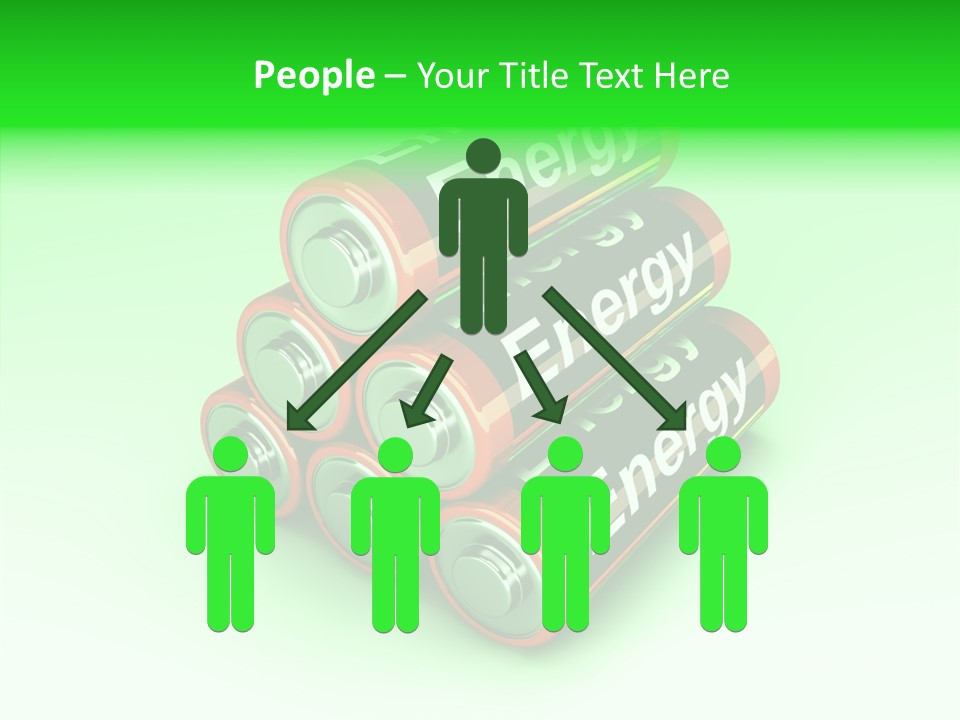 Freigestellt Rechargeable Battery PowerPoint Template