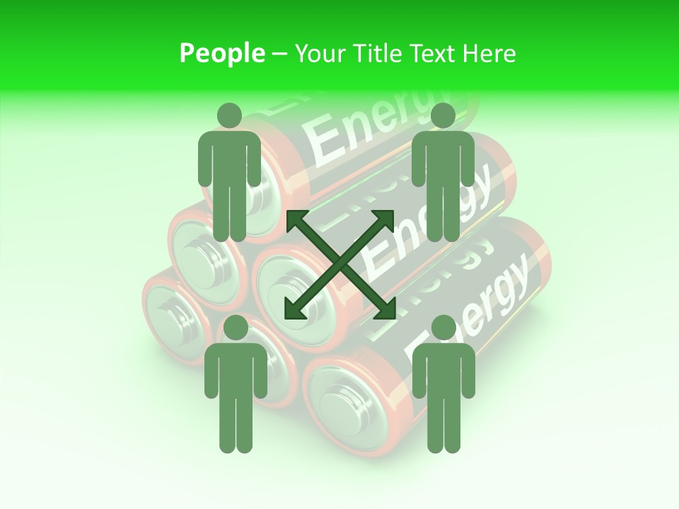 Freigestellt Rechargeable Battery PowerPoint Template