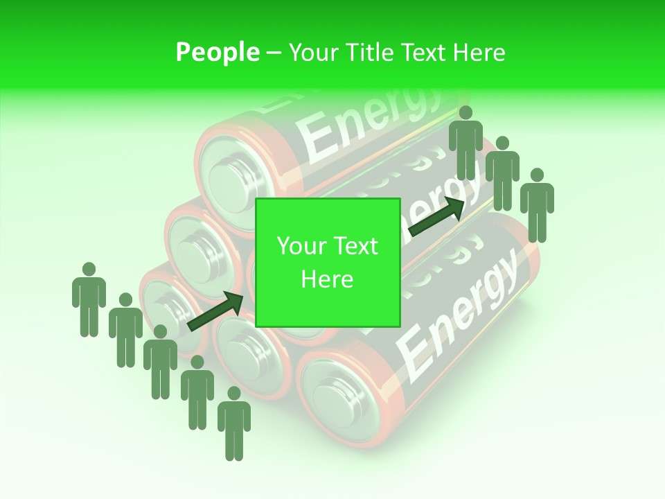 Freigestellt Rechargeable Battery PowerPoint Template