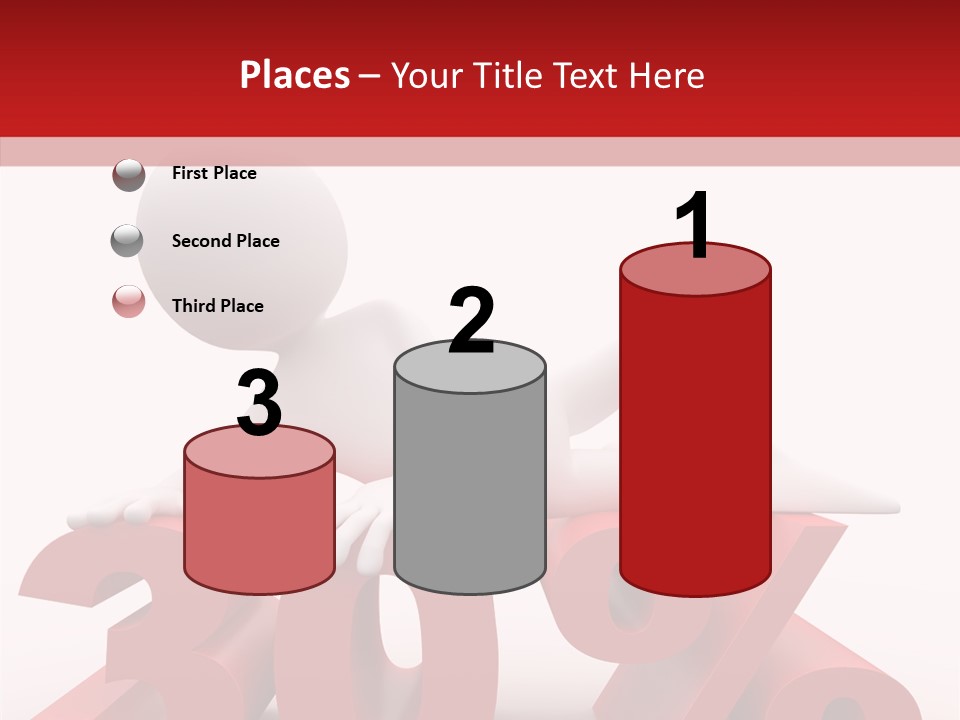 Customer Business Red PowerPoint Template