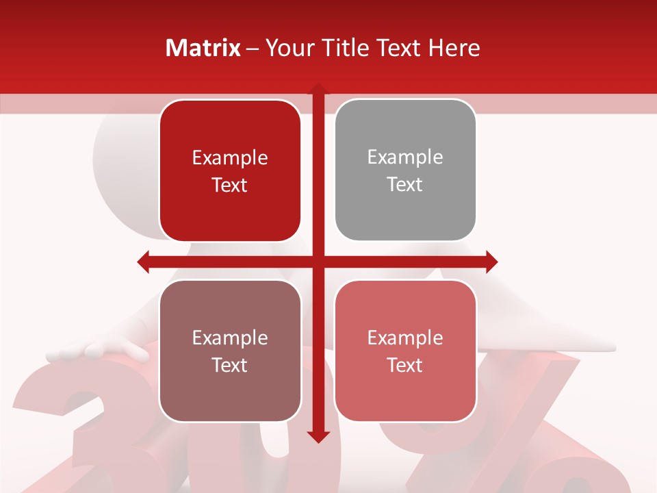 Customer Business Red PowerPoint Template