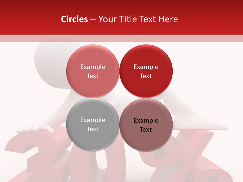Customer Business Red PowerPoint Template
