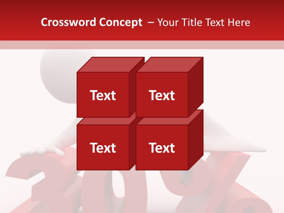 Customer Business Red PowerPoint Template