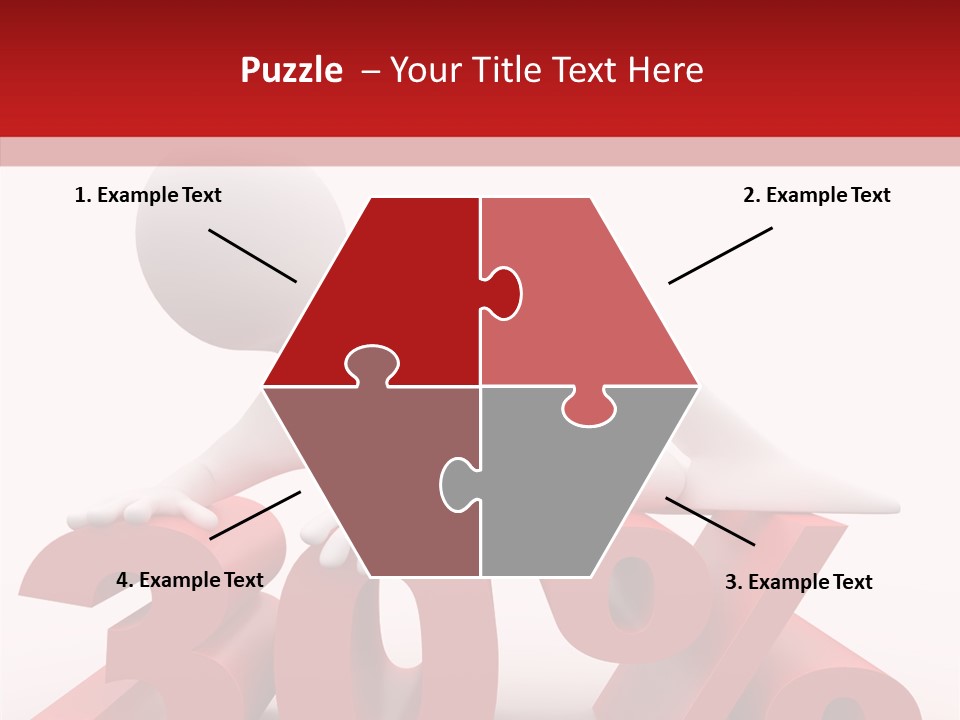 Customer Business Red PowerPoint Template