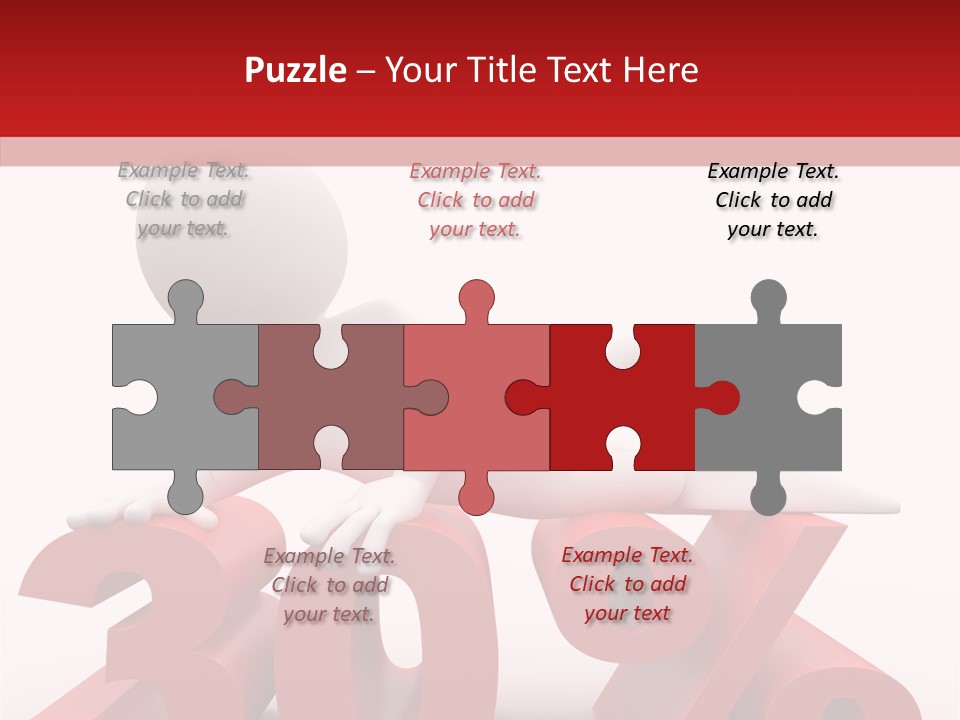 Customer Business Red PowerPoint Template
