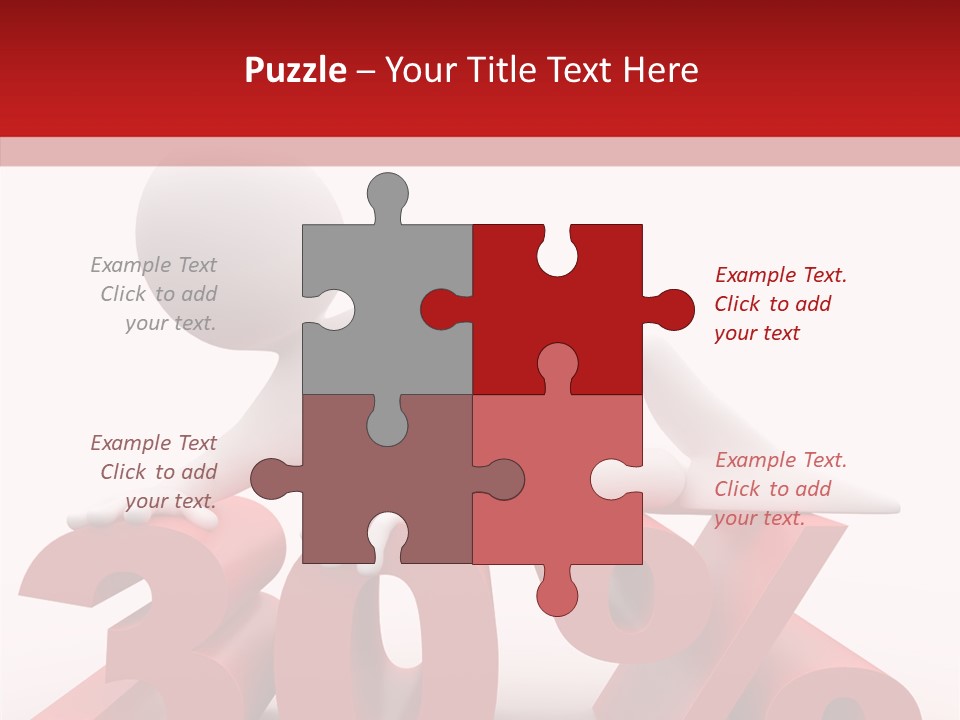 Customer Business Red PowerPoint Template