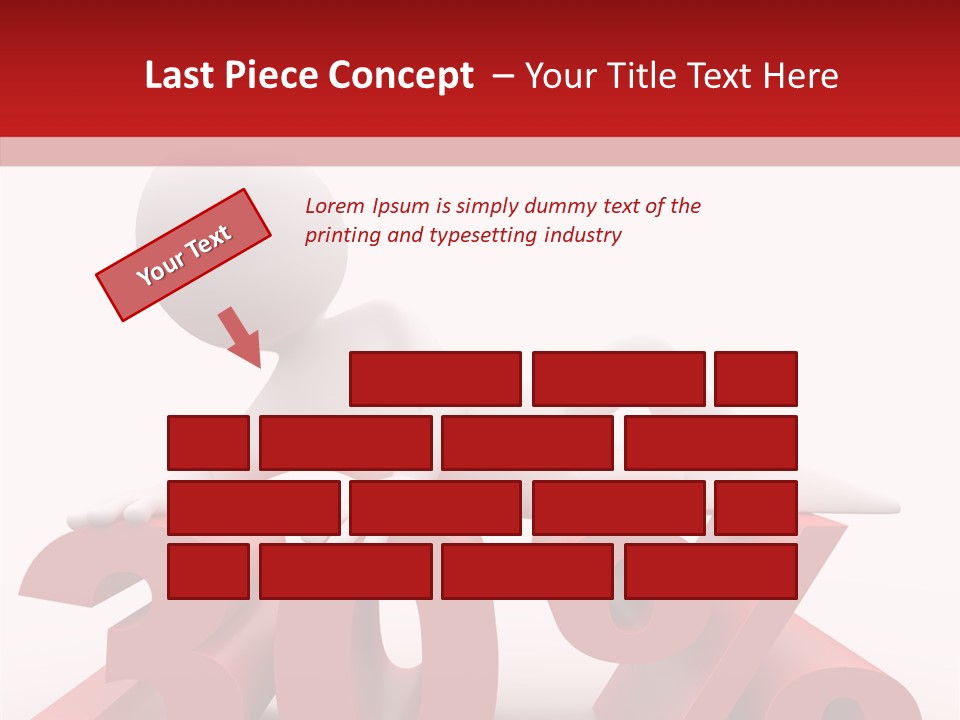 Customer Business Red PowerPoint Template